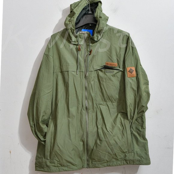 NWT Columbia Men's wheeler peak windbreaker green - Picture 2 of 10
